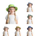 thumbnail image 1 of Oiyii Infant Girl’S Protective Bucket Hats Dinosaur‑Printed Sun Hats, Green, 1 of 5