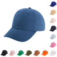 thumbnail image 1 of Oiyii Girls Solid Baseball Caps Solid Color Casual Baseball Hats Turcker Caps, Blue, 1 of 4