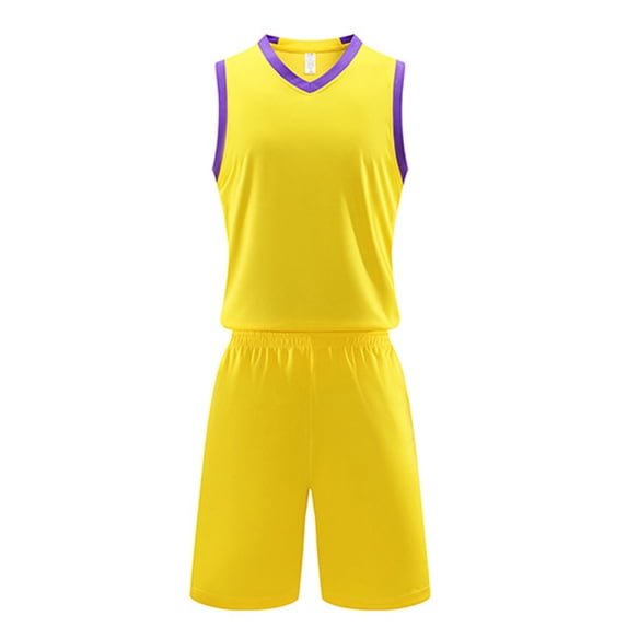 Oiyii Kids Boys Basketball Jersey Tracksuit Workout Fitness Sportswear Outfits, Sizes 5-6
