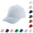 thumbnail image 1 of Oiyii Girls Solid Baseball Caps Solid Color Casual Baseball Hats Turcker Caps, Light Blue, 1 of 4
