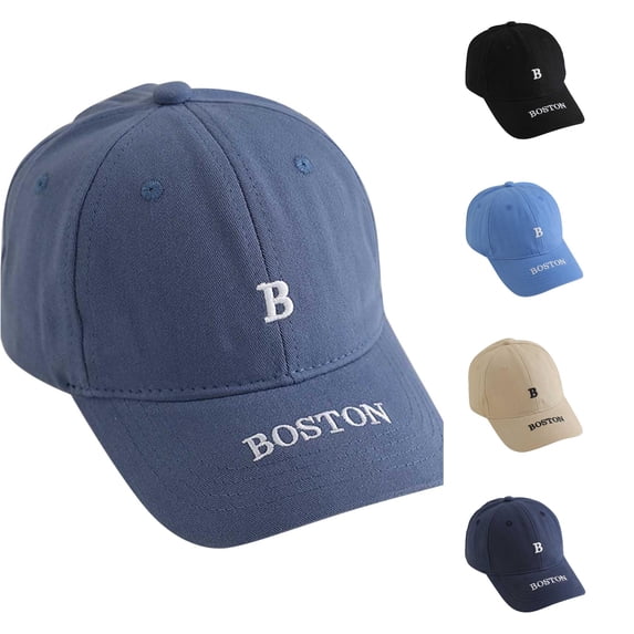 Oiyii Toddler Boy’S Classic Baseball Caps Letter‑Embroidered Baseball Hats Turcker Caps, Sky Blue