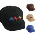 thumbnail image 1 of Oiyii Toddler Boy’S Play‑Oriented Baseball Caps Multi‑Dinosaur‑Embroidered Baseball Hats, Black, 1 of 4
