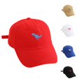thumbnail image 1 of Oiyii Toddler Boy's Classic Adjustable Baseball Caps Embroidered Dino Print Beach Sun Hats, Red, 1 of 4