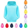 thumbnail image 1 of Oiyii Toddler Boy's Solid Hooded Sweatshirt Long Sleeve Blank Pullover Friendly Hoodie,Blue, 1 of 4