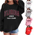 thumbnail image 1 of Oiyii Toddler Girl's Oversized Sweatshirt Letter Graphic Crewneck Long Sleeve Retro Casual Pullover Tops,Black, 1 of 6