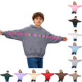 thumbnail image 1 of Oiyii Toddler Girl's Sleeve Printed Hoodie Sweatshirt Long Sleeve Casual Hooded Sweatshirt Daily Pullover Top,Grey, 1 of 6