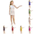 thumbnail image 1 of Oiyii Toddler Girls Fashion Metallic Leopard Print Sequin Dress Sleeveless Spaghetti Strap Mini Party Gown,Silver, 1 of 5