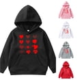 thumbnail image 1 of Oiyii Toddler Girls Graphic Hoodie Long Sleeve Printed Casual Hooded Sweatshirt With Pocket Classic Pullover Top,Black, 1 of 7