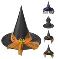 thumbnail image 1 of Oiyii Toddler Girls Spider‑Ornament Witch Hat Role Playing Solid Halloween Cap Party Headwear, Orange, 1 of 4