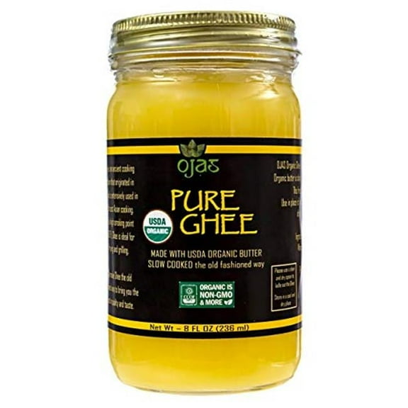 Ojas 8W-J3ED-ZZG1 8 oz Home Made Organic Ghee - 4 Pack