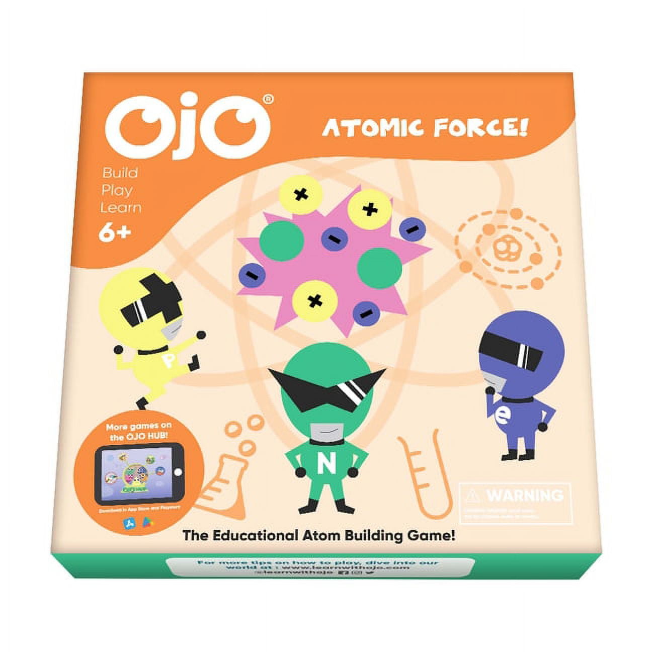 OjO Atomic Force Educational Chemistry Board Game for Kids Ages 6+