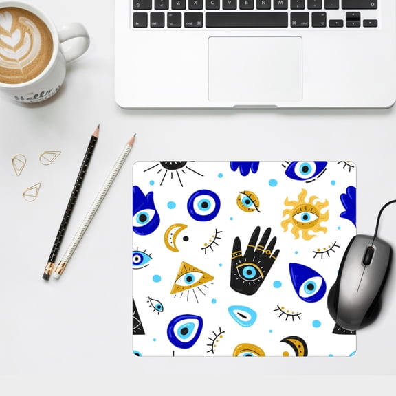 Ojo Hamsa Mouse Pad