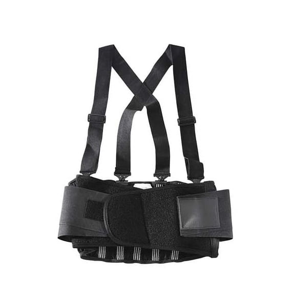 Ok-1 Nylon Back Support, 8" Width, M, Black Black Nylon OK-200S-M