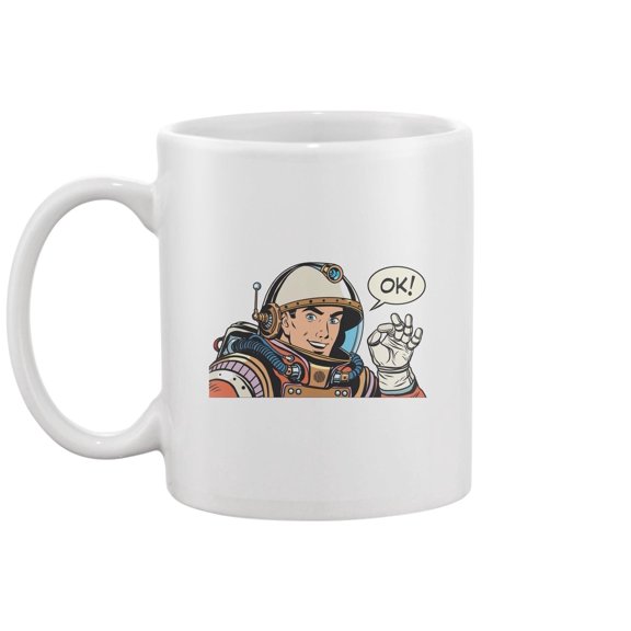 Ok Astronaut Man Mug -Image by Shutterstock