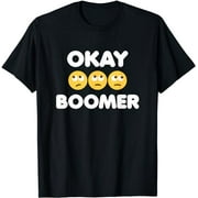 Ok Boomer Funny Millennial Gen Z Meme Retro Dark T-Shirt