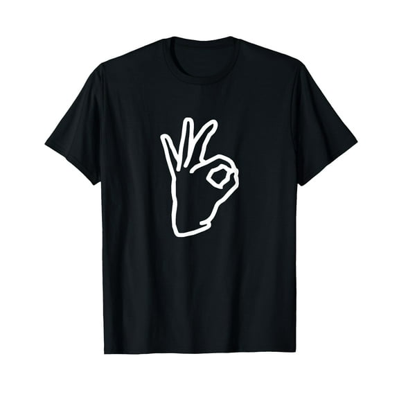Ok Hand Sign Retro Okay Good Perfect Finger Circle Game Gift T-Shirt