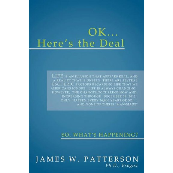 Ok... Here's the Deal: So, What's Happening?, (Paperback)