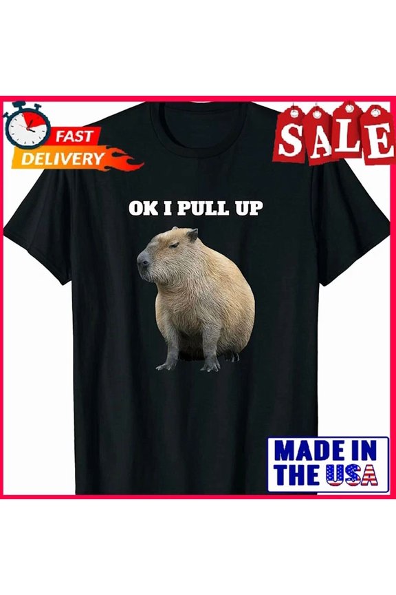 Ok I Pull Up Capybara T-Shirt