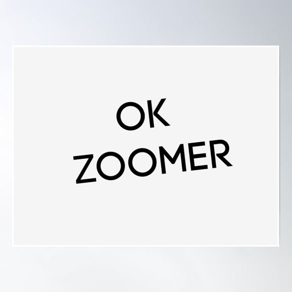 Ok Zoomer Poster Wall Art, Modern Wall Decor, 12x18 UNFRAMED