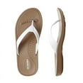 thumbnail image 1 of Okabashi Breeze Women's Flip Flops-Toffee/White-M, 1 of 3