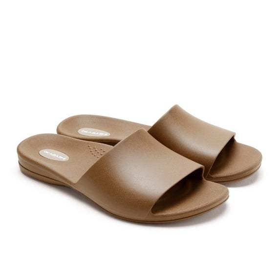 Okabashi Cruise Women's Slide Sandals-Toffee-7