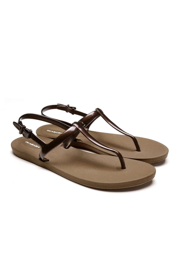 Journey Slim Women's T-Strap Sandals-Toffee/Copper-6