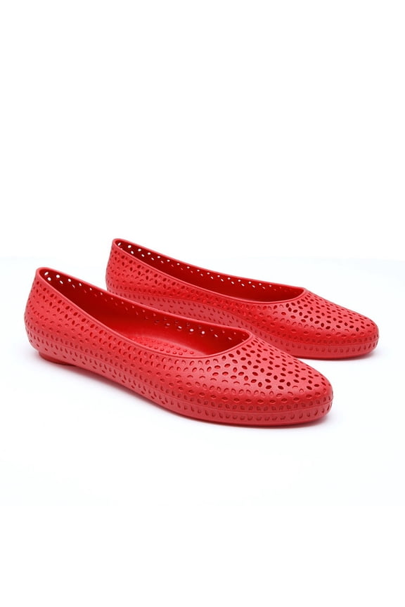 Samantha Women's Ballet Flats - Cherry / 9