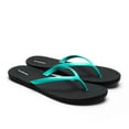 thumbnail image 1 of Okabashi Shoreline Slim Women's Flip Flops-Black/Sea Glass-7, 1 of 9