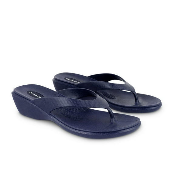 Okabashi Splash Women's Flip Flops-Navy-ML