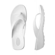 Okabashi Splash Women's Flip Flops-White-ML