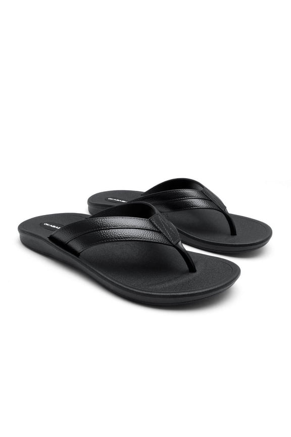 Voyager Men's Flip Flops-Black-13