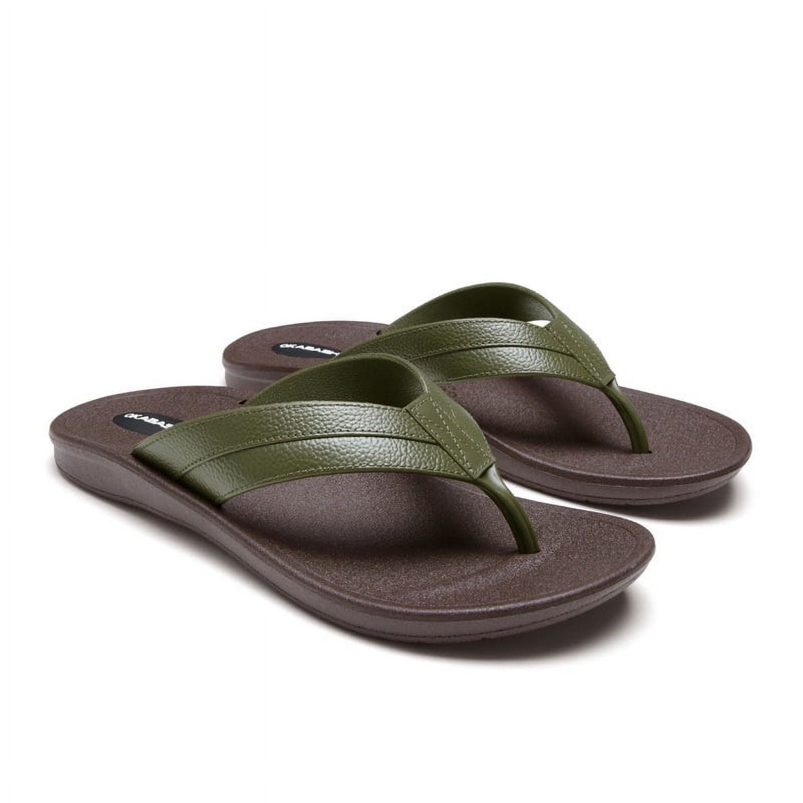 Okabashi Surf Men s Flip Flops Black XL Walmart Business Supplies