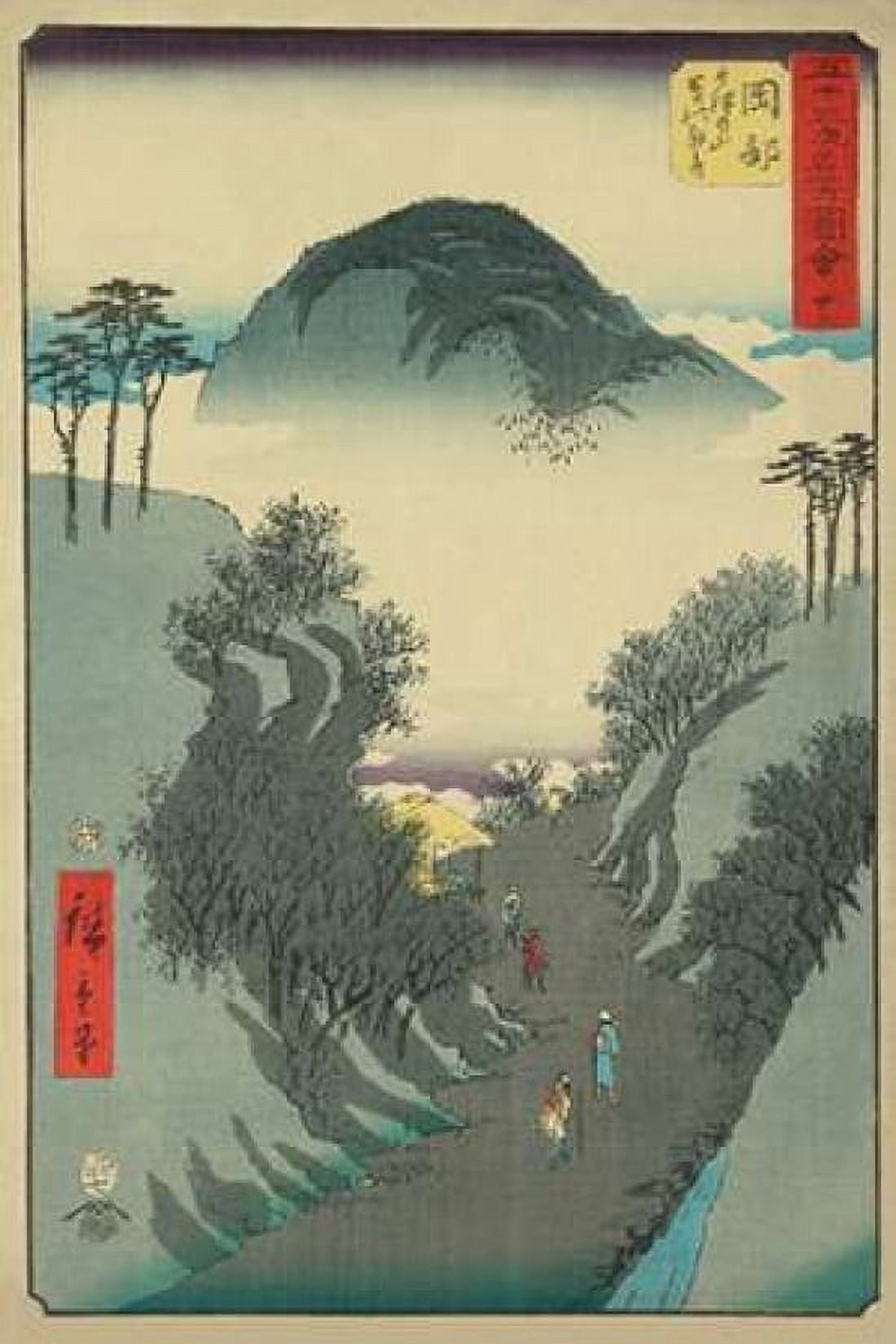Okabe 1855 Canvas Art - Ando Hiroshige (24 x 36)