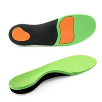 Okaka Heavy Duty Support Heel Pain Relief Insole High Arch Support Orthotics Insert for Flat Feet Shoe Insert Men and Women L