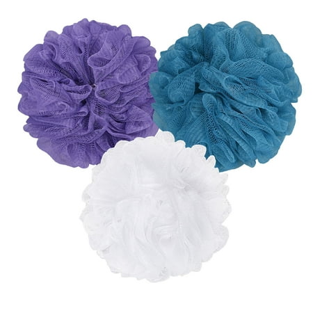 Okaka Loofah Bath Sponge Shower Loofah Body Sponge Exfoliating Soft Men Women 3 Pack