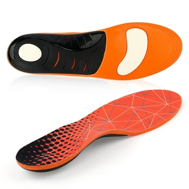 Okaka Pain Relief Insole Arch Support Orthotic Insoles for Plantar Fasciitis Flat feet and Shock Absorption Inserts M