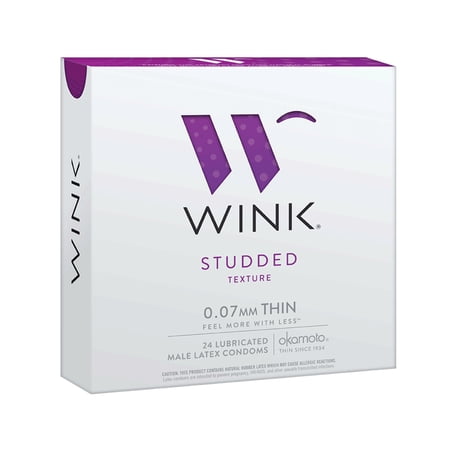 Okamoto Wink Studded Condoms | 24-Pack