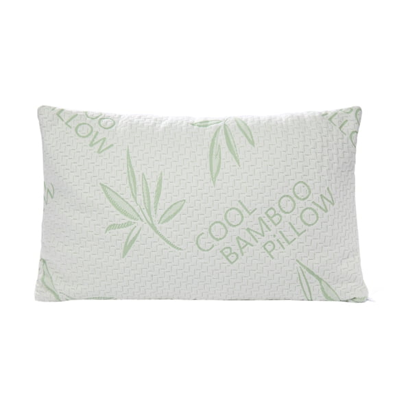 Okao Wholesale Lumbar Size Bamboo Pillow- Back Support- Office chairs and car seats- Shredded Memory Foam ,Hypoallergenic, Antibacterial Washable Bamboo Cover,Lumbar Size