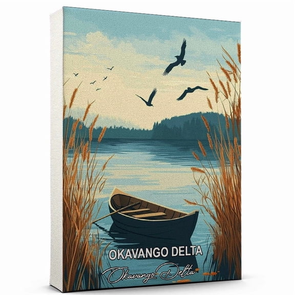 Okavango Delta Travel Global Destination Canvas Okavango Delta Canvas Celebrate Your Favorite Destination A Sophisticated Touch to Any Room