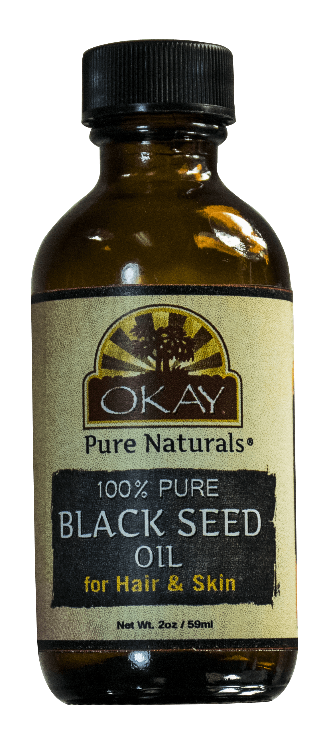 Okay 100 Pure Black Seed Oil For Hair and Skin, 2 Oz