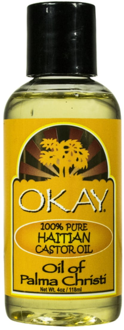 Okay 100% Pure Haitian Castor Oil, 4 oz (Pack of 4)