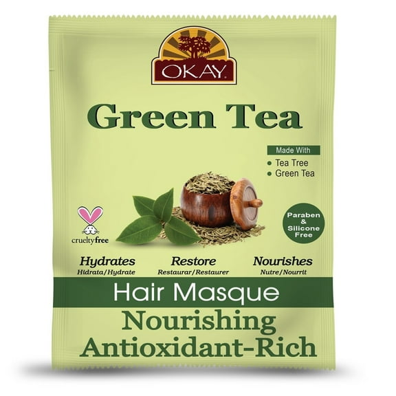 Okay Green Tea Nourishing Antioxidant Rich Hair Masque 1.5 Oz.