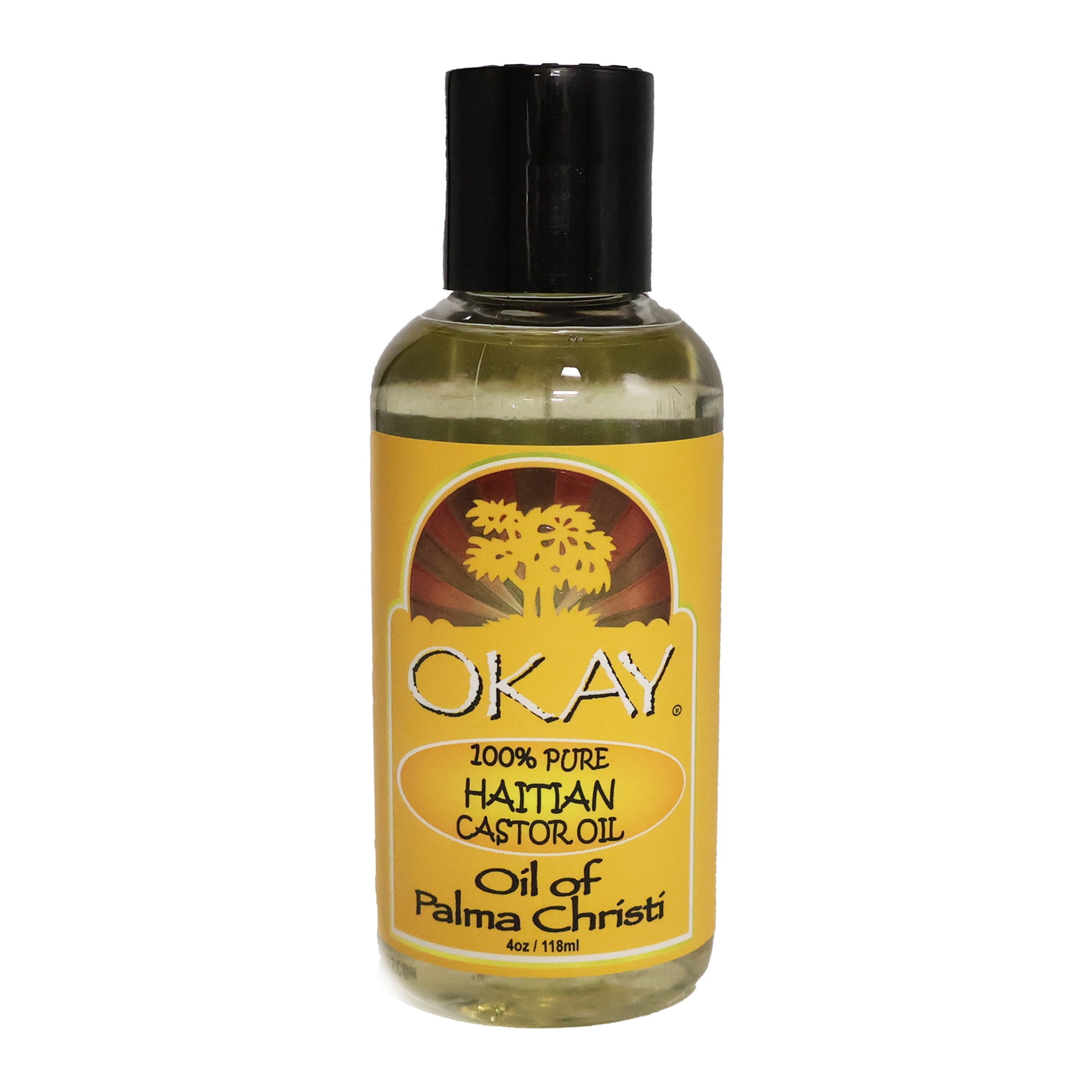 Okay Hair Skin Oil 100 Pure Castor Oil Haitian, 4 Oz., Pack of 3