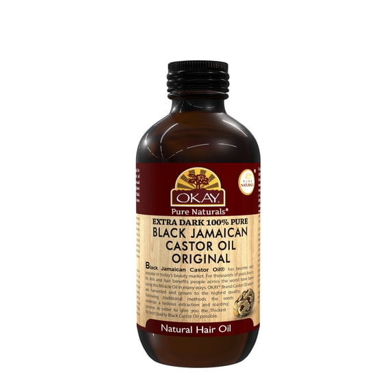 OKAY Pure Naturals Xtra Dark Black Jamaican Castor Oil - 4 oz / 118 ml