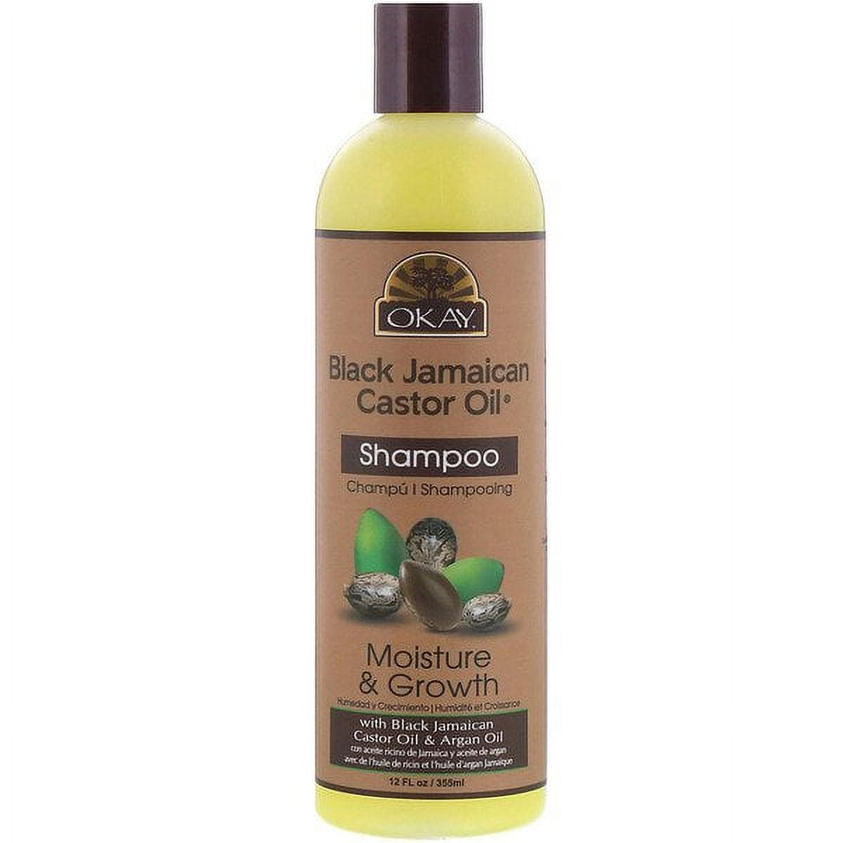Okay Pure Naturals, Black Jamaican Castor Oil, Shampoo, 12 fl oz (355 ml) Pack of 2