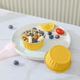 thumbnail image 1 of Okaydehi Baking 40Packs 3.5" Mini Cupcake Liners Air Fryer Liner Reusable Round Aluminum Foil Cups Aluminum Cups Baking Accessories Yellow, 1 of 4