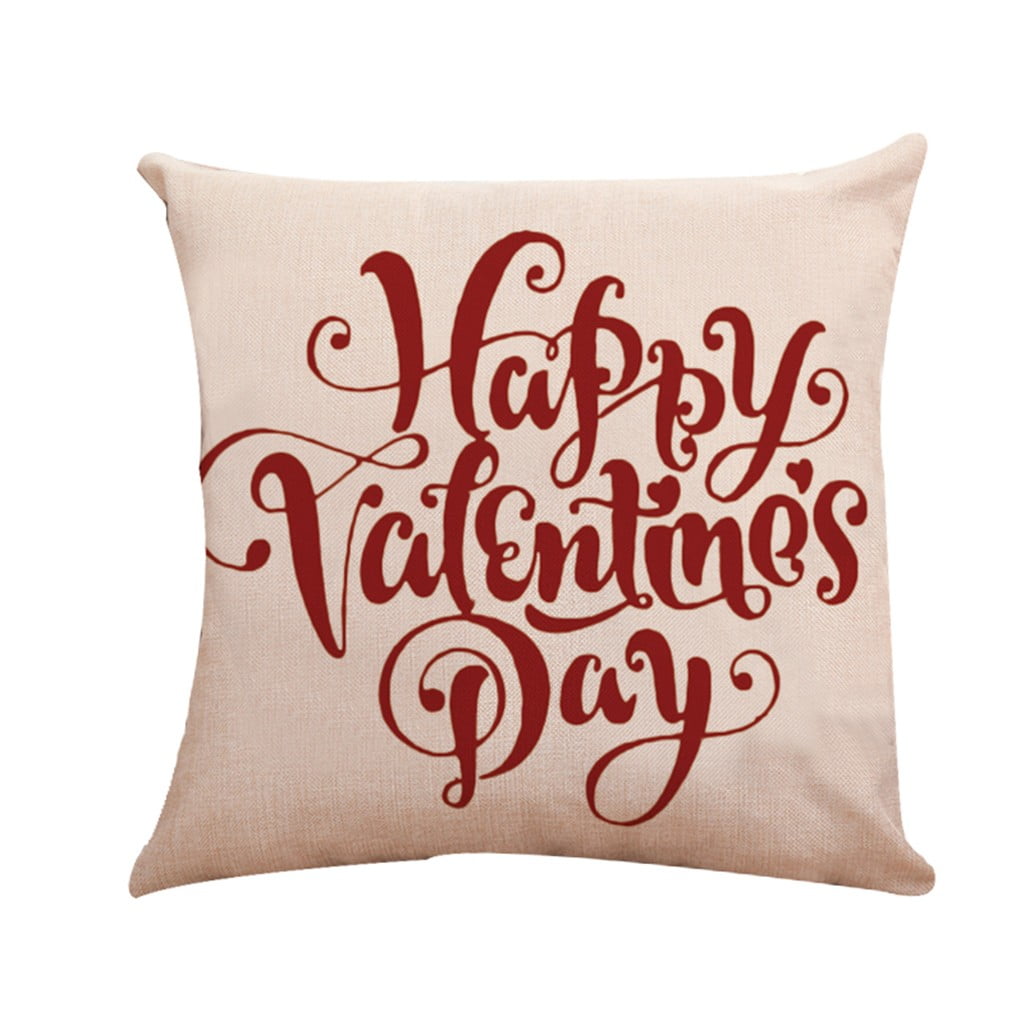 Okaydehi Couch Pillow Covers Valentine's Day Pattern Family Car Sofa