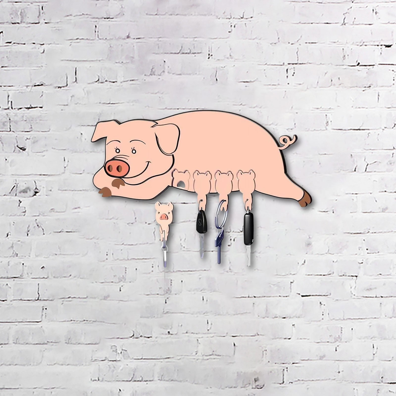 Okaydehi Cute Animal Key Ring Hanging Plate Interesting Key Chain