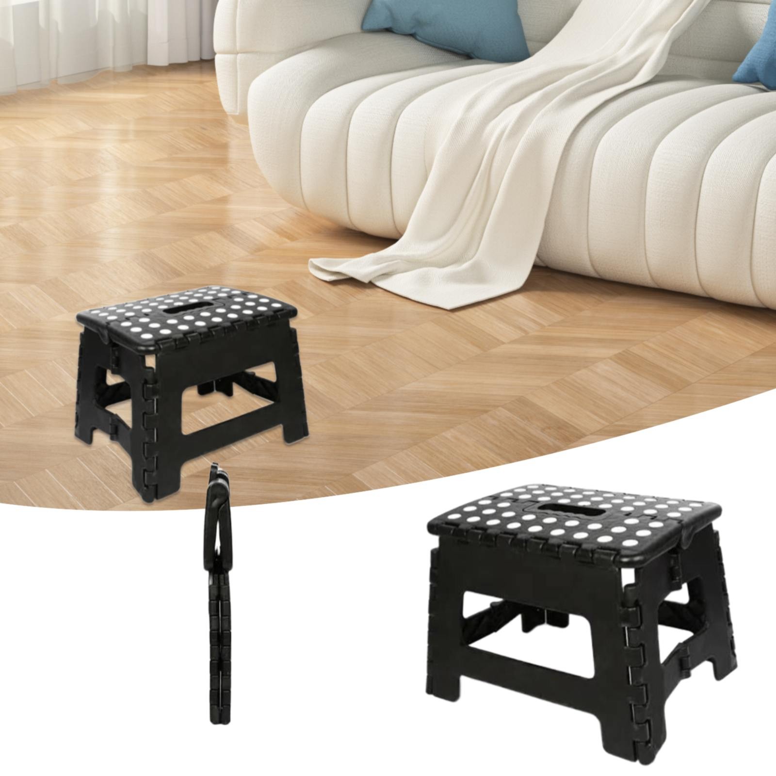 Okaydehi Folding Chair Step Stool Folding Stool Up To 150 Kg [Non Slip ...