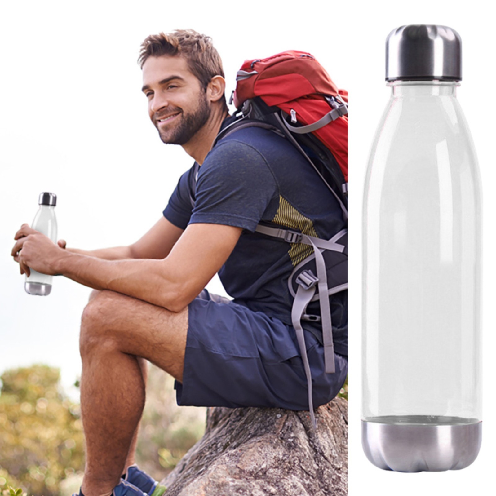 Onebttl Bowling Pin Water Bottle - 17oz Stainless Steel Insulated, 'Eat Sleep Bowling Repeat', Keeps Drinks Hot/Cold